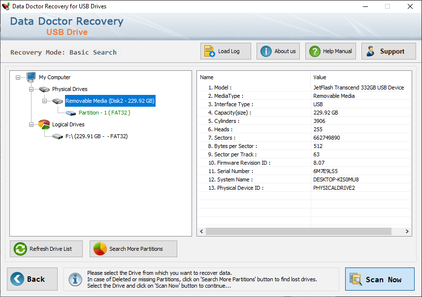 Partition data recovery software Professional Recovery